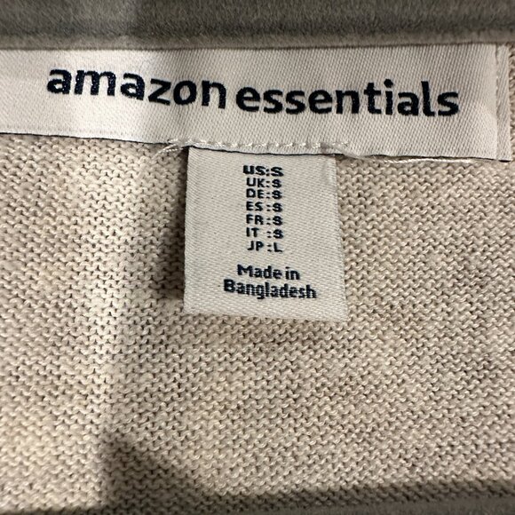 Amazon Essentials Oatmeal Heather Open Front Lightweight Cardigan - Size S - Picture 3 of 3